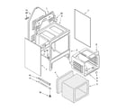 Whirlpool WGE33001 oven chassis parts diagram