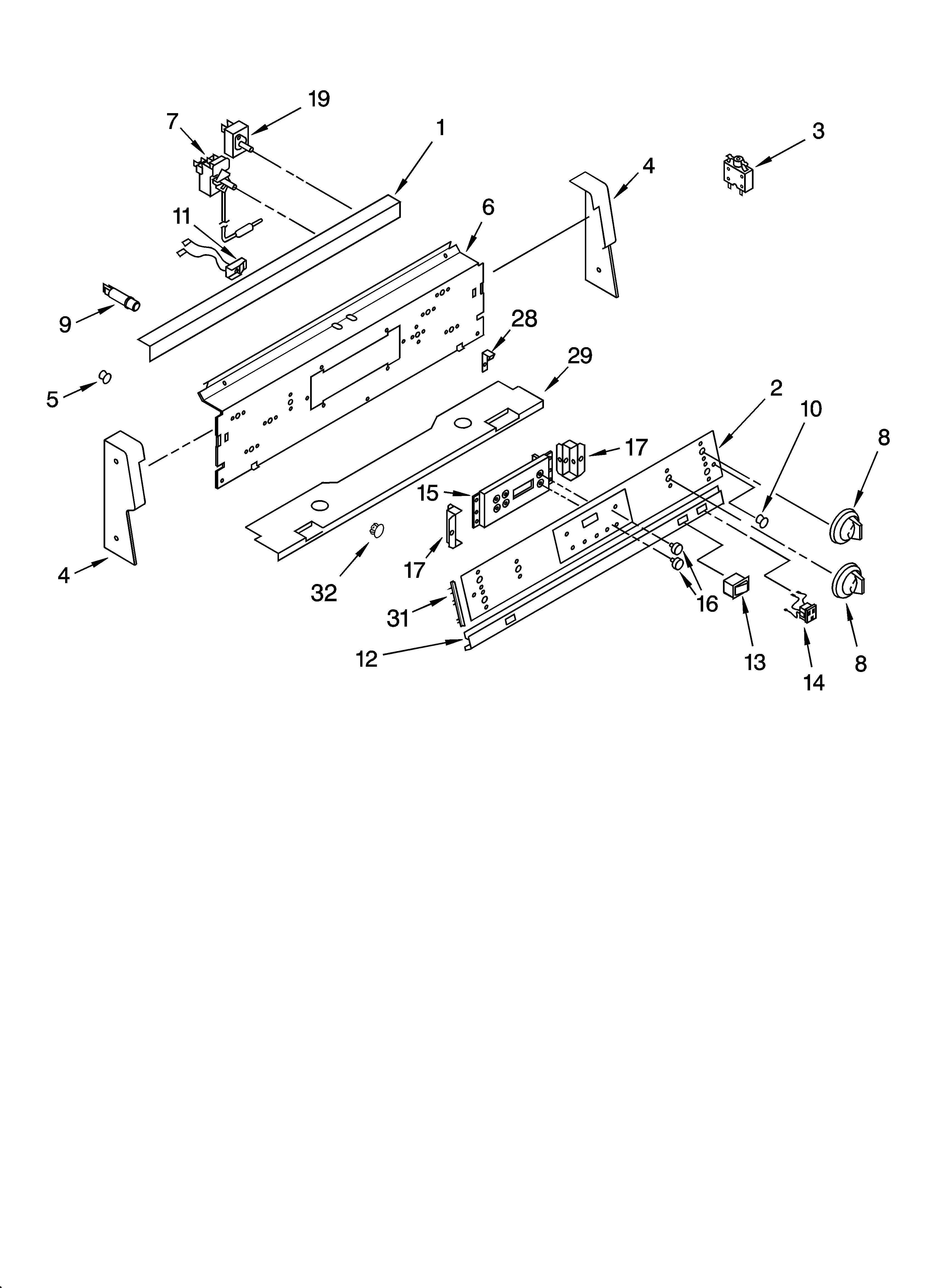 CONTROL PANEL PARTS