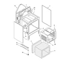 Whirlpool WGE33301 oven chassis parts diagram