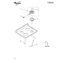 Whirlpool WGE34303 cooktop parts diagram