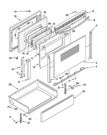 Door and drawer parts
