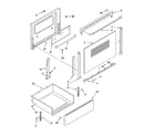 Whirlpool WHE33311 door and drawer parts diagram