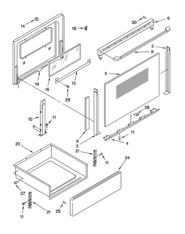 Door and drawer parts