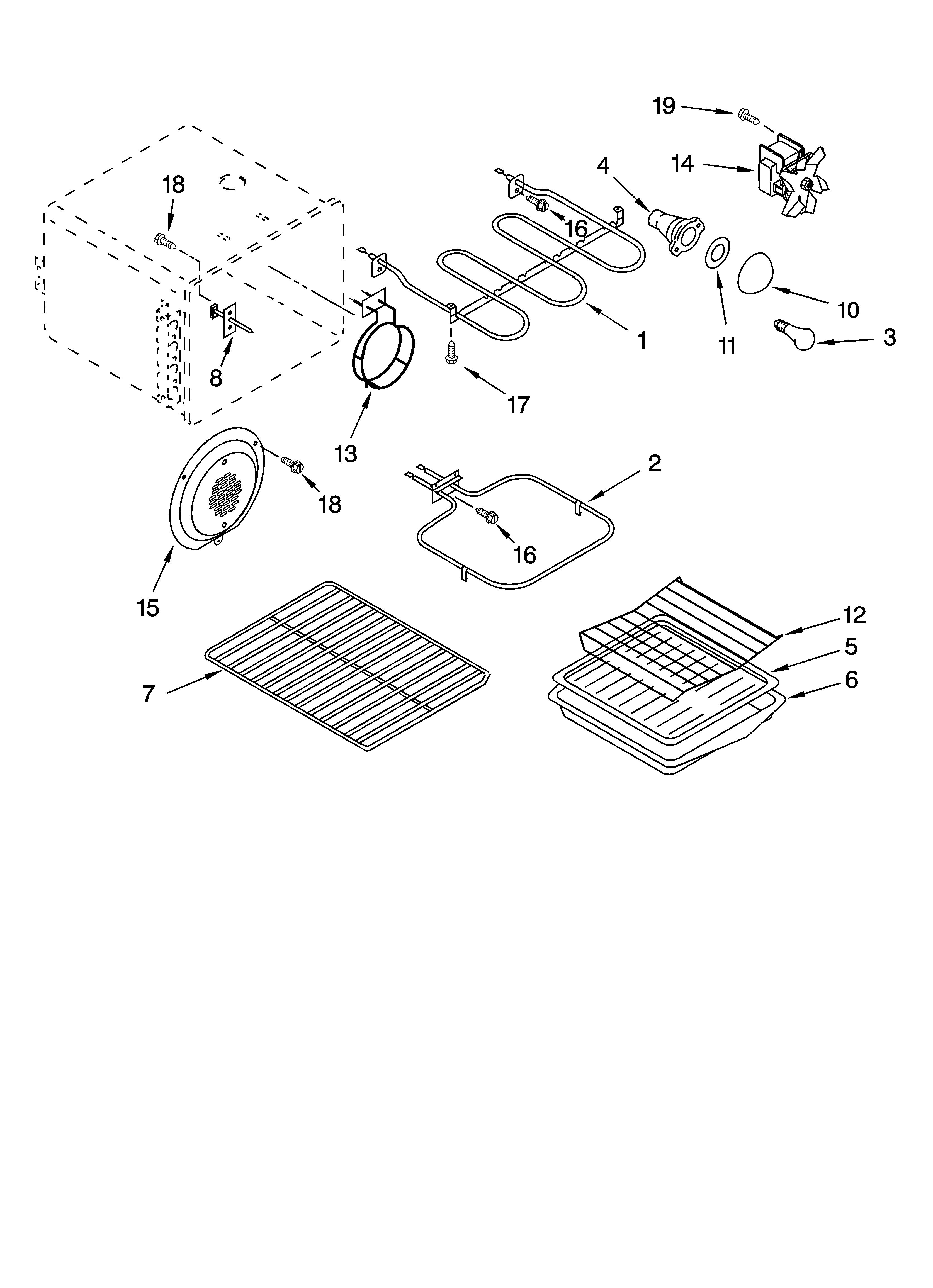 Oven parts, miscellaneous parts