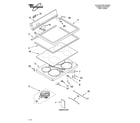 Whirlpool WHP83812 cooktop parts diagram