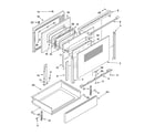 Whirlpool WHP83812 door and drawer parts diagram