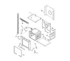 Whirlpool YGBD307PDQ6 upper oven parts diagram
