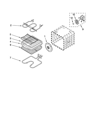 Internal oven parts