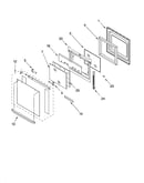 Oven door parts