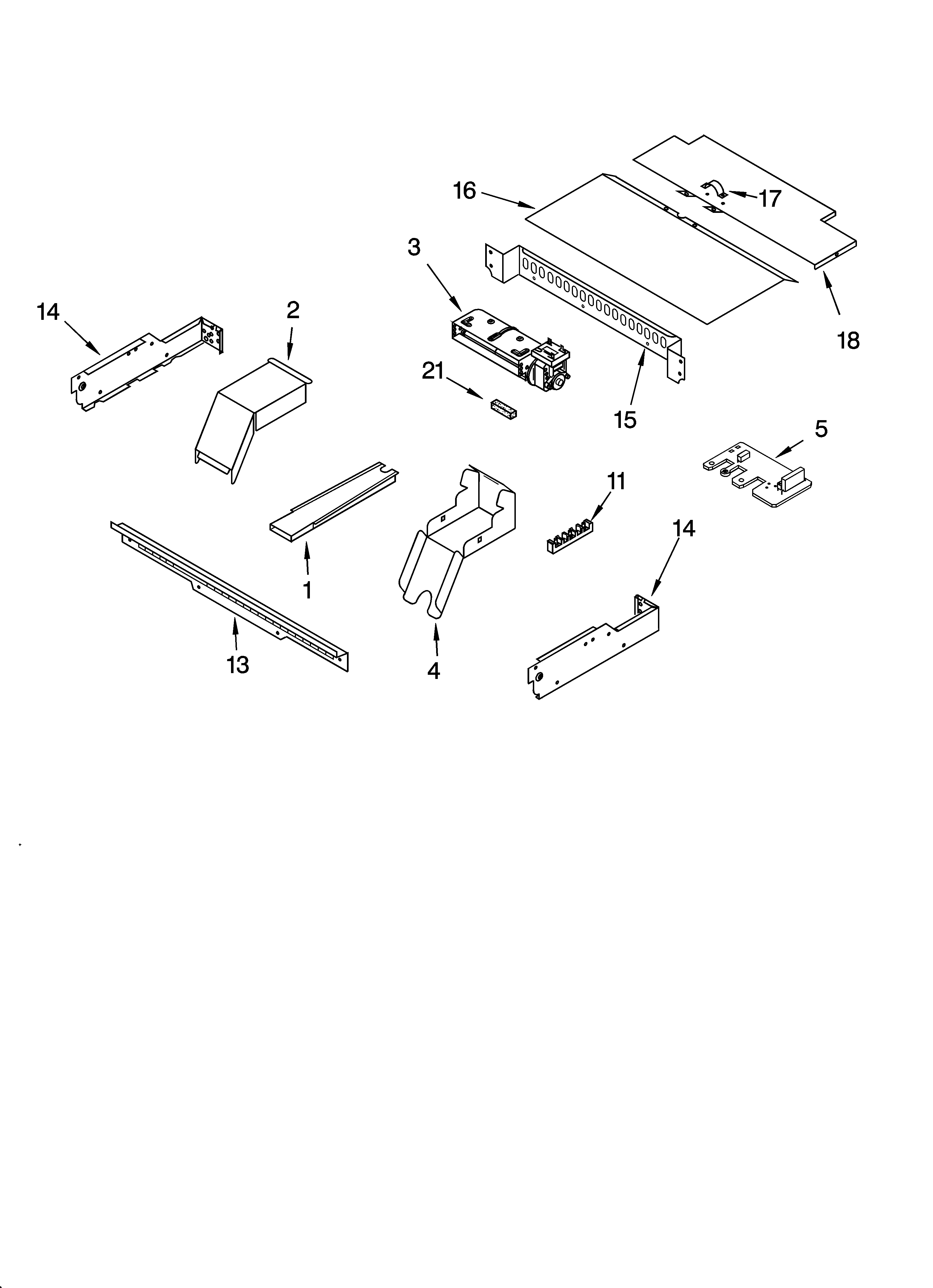 Top venting parts, miscellaneous parts