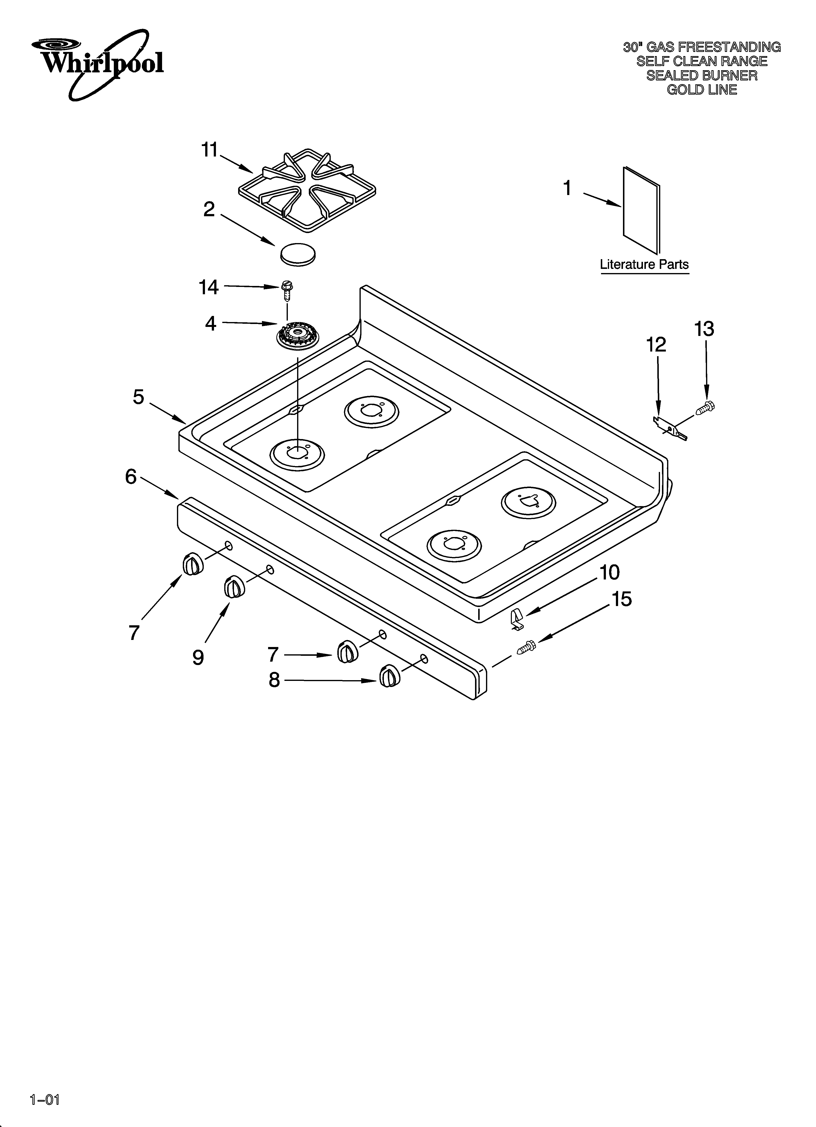 Cooktop parts