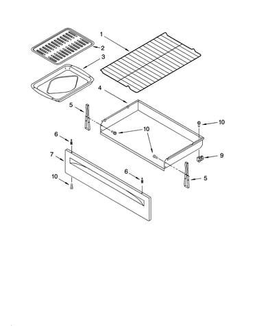 Drawer & broiler parts, miscellaneous parts