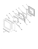 Oven door parts