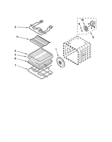Internal oven parts
