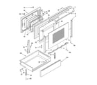 Whirlpool YGY395LXGQ2 door and drawer parts diagram