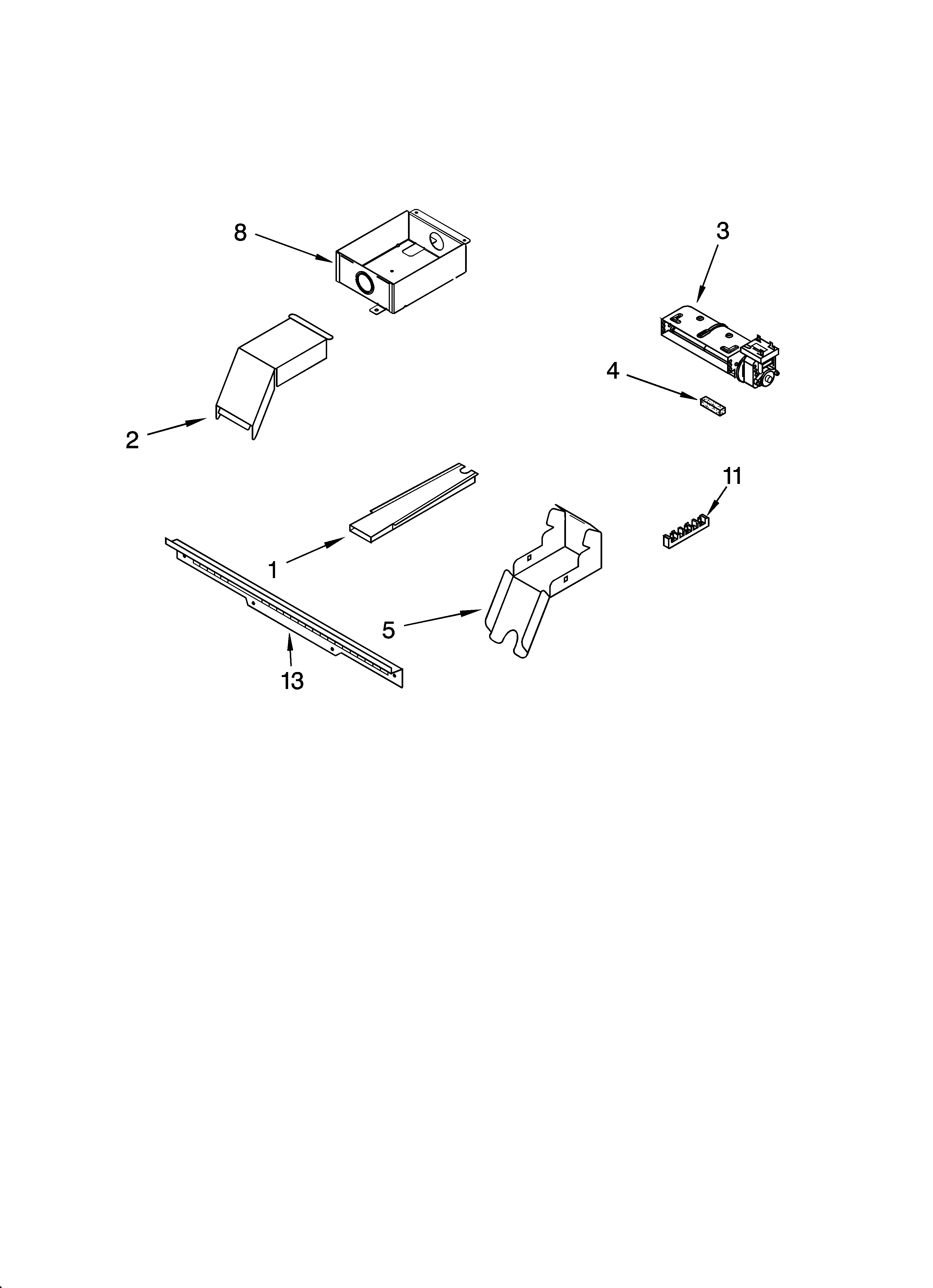 Top venting parts, optional parts (not included)