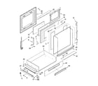 Whirlpool YGY396LXPB01 door and drawer parts diagram