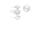 Whirlpool YGY396LXPS01 internal oven parts diagram