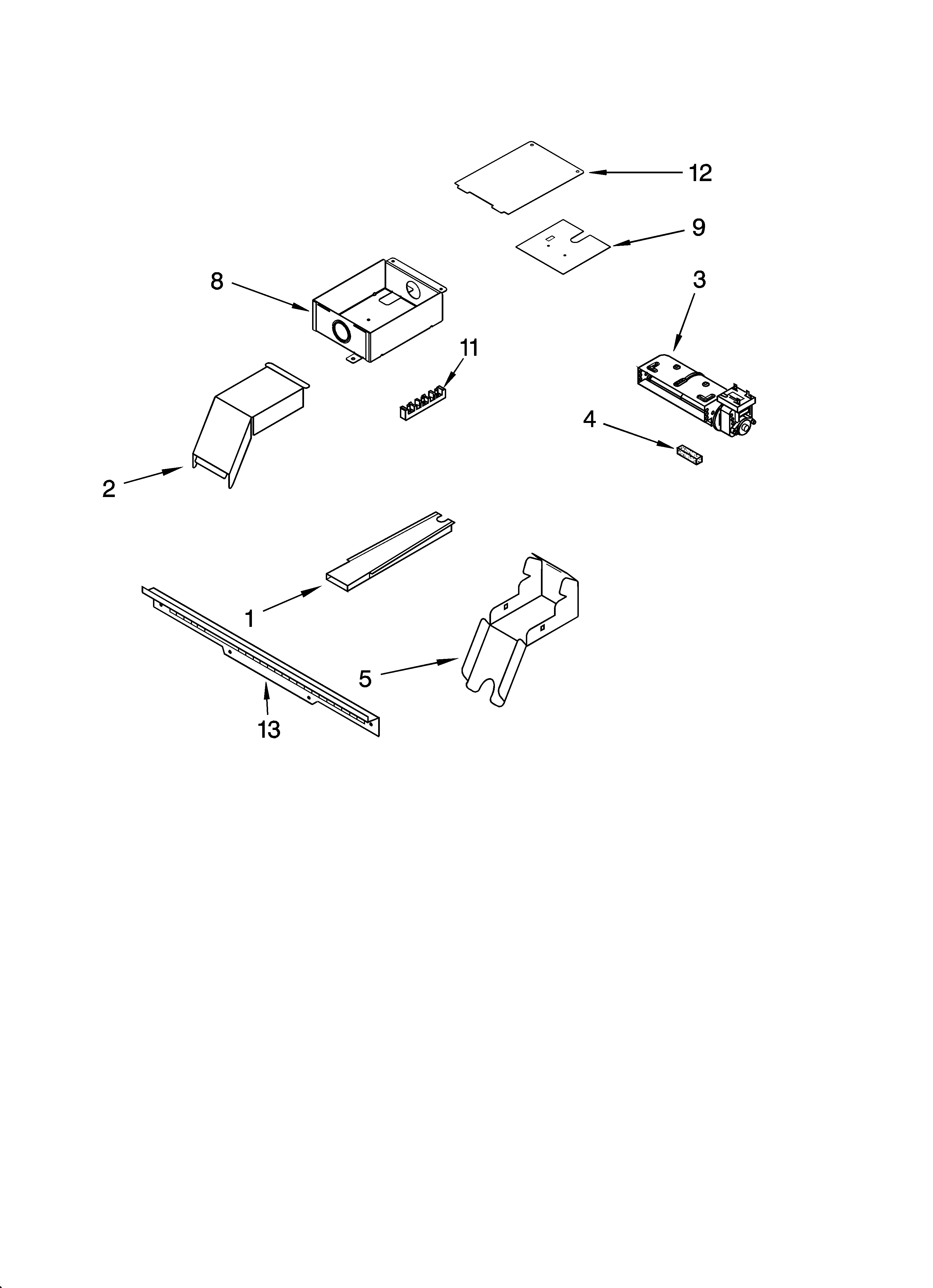 Top venting parts, optional parts (not included)