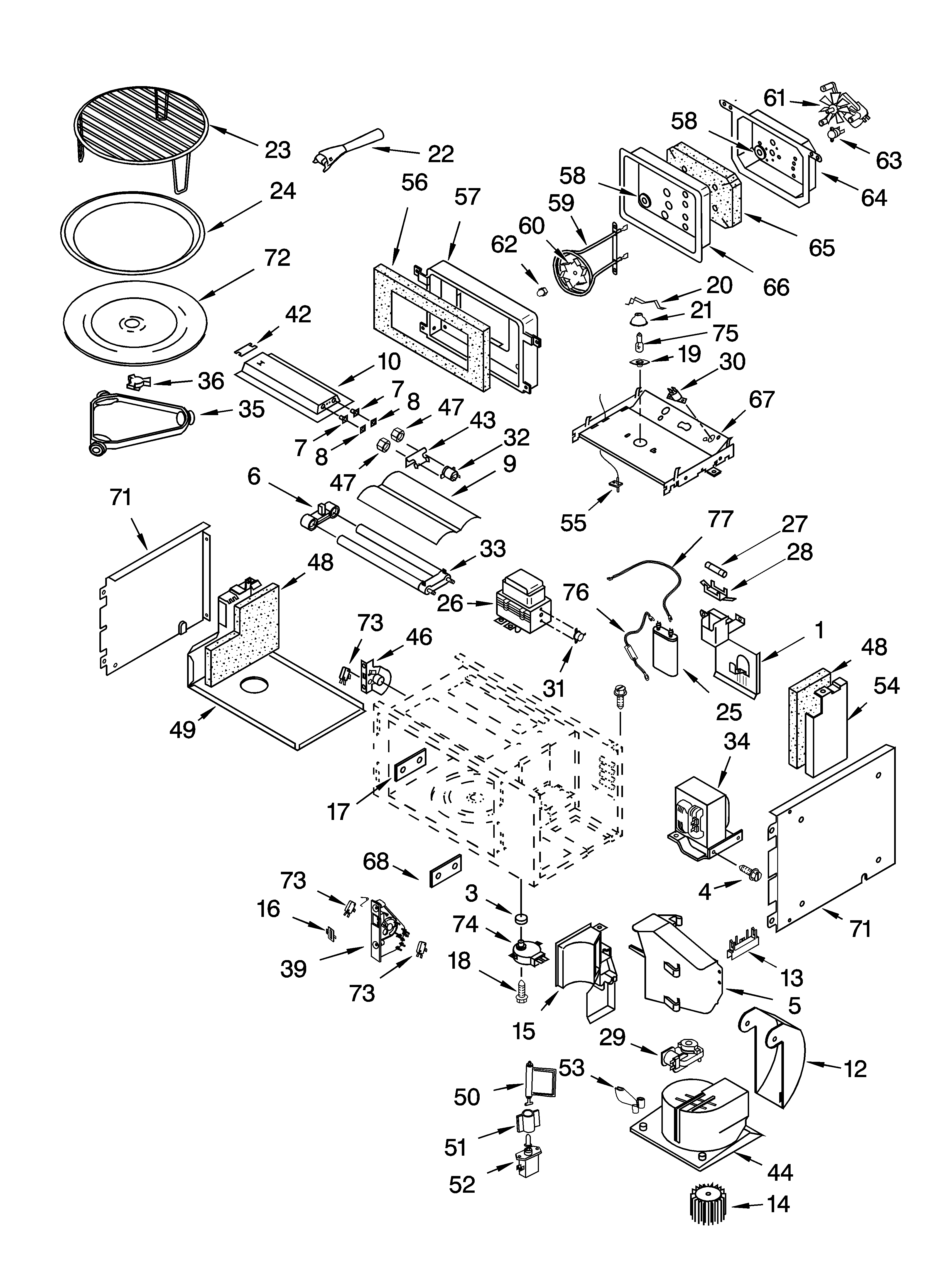 CABINET AND STIRRER PARTS