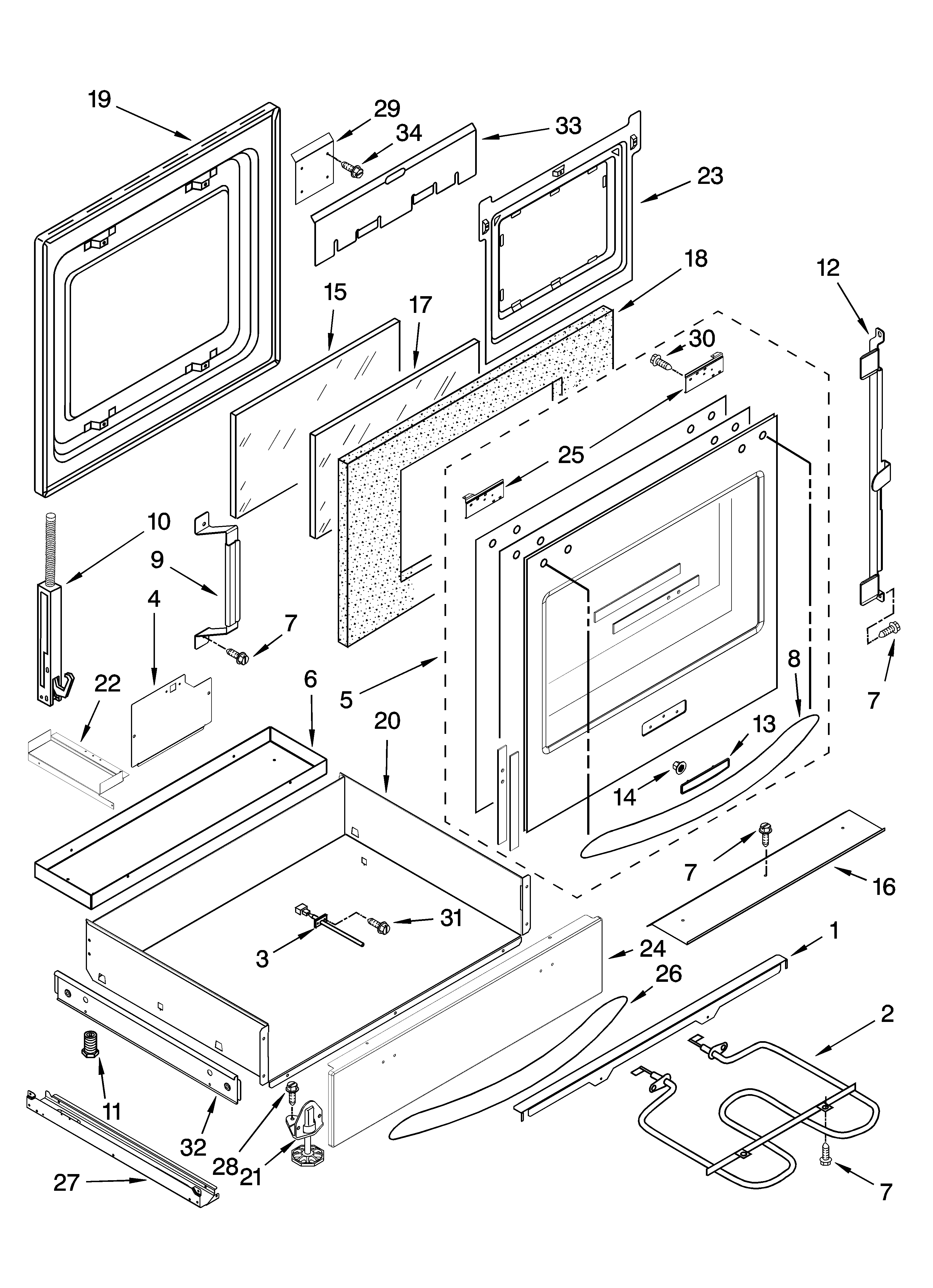 Door and drawer parts