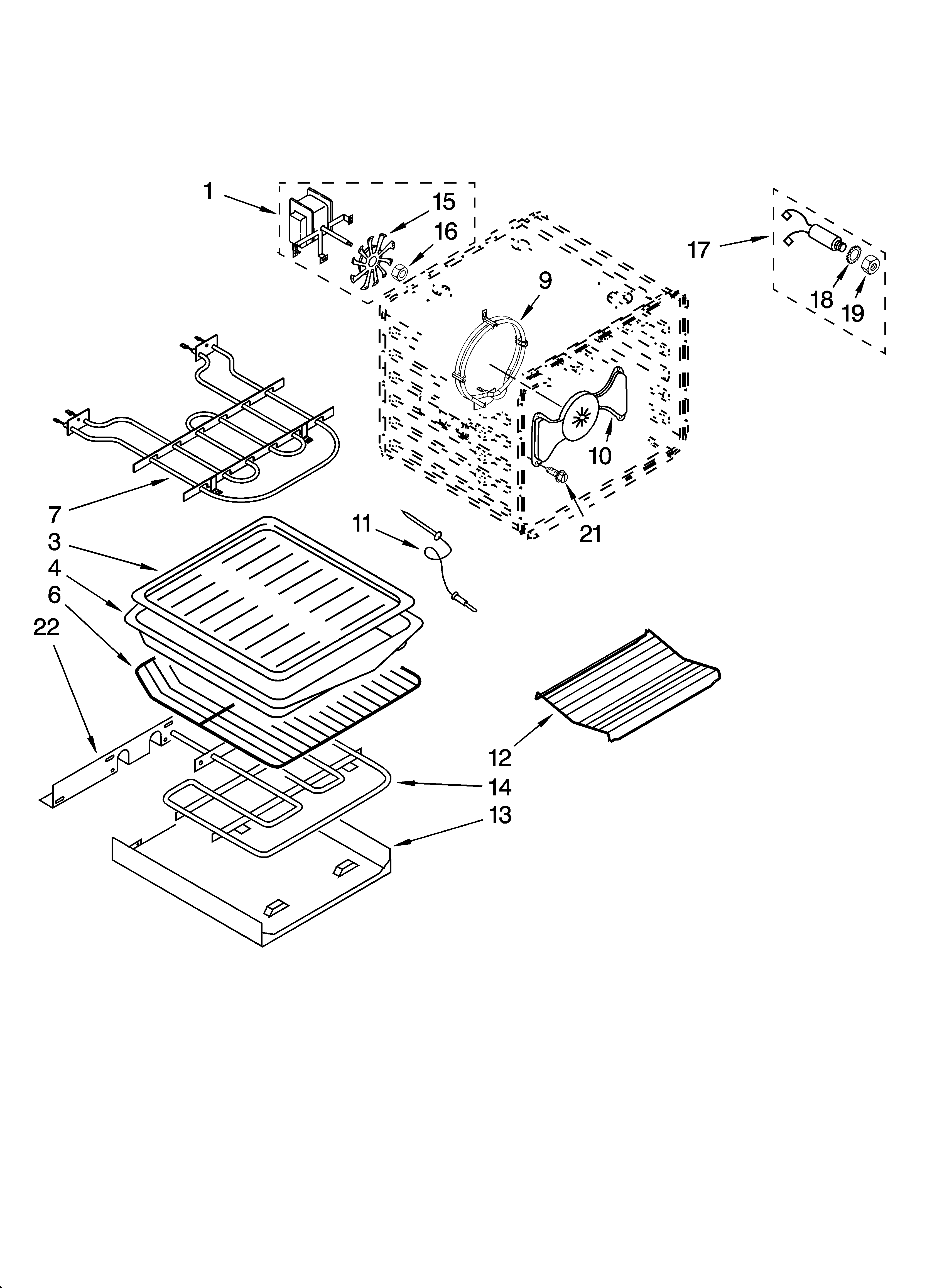 Internal oven parts