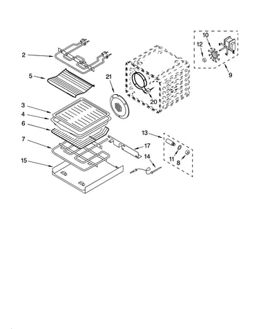 Internal oven parts