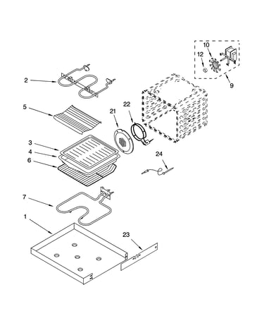 Internal oven parts