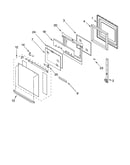 Oven door parts