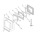 Oven door parts