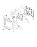 Oven door parts