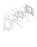 Oven door parts