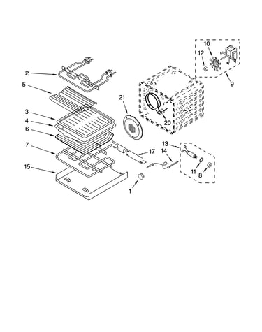 Internal oven parts