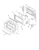 Microwave door parts, optional parts