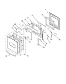 Oven door parts