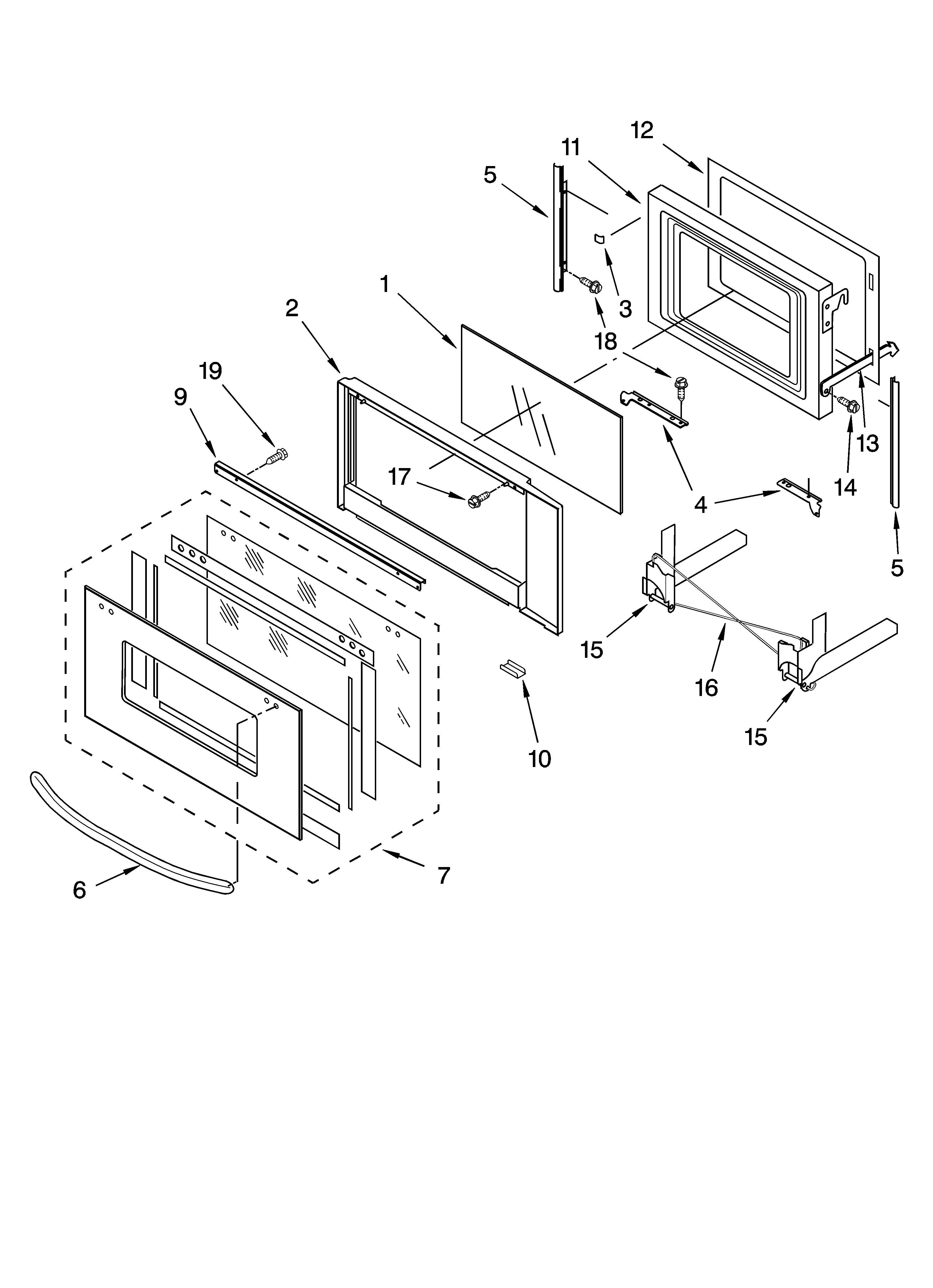 MICROWAVE DOOR PARTS, OPTIONAL PARTS