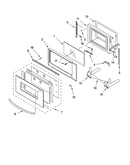 Microwave door parts, optional parts