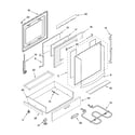 KitchenAid YKERA807PS00 door and drawer parts diagram