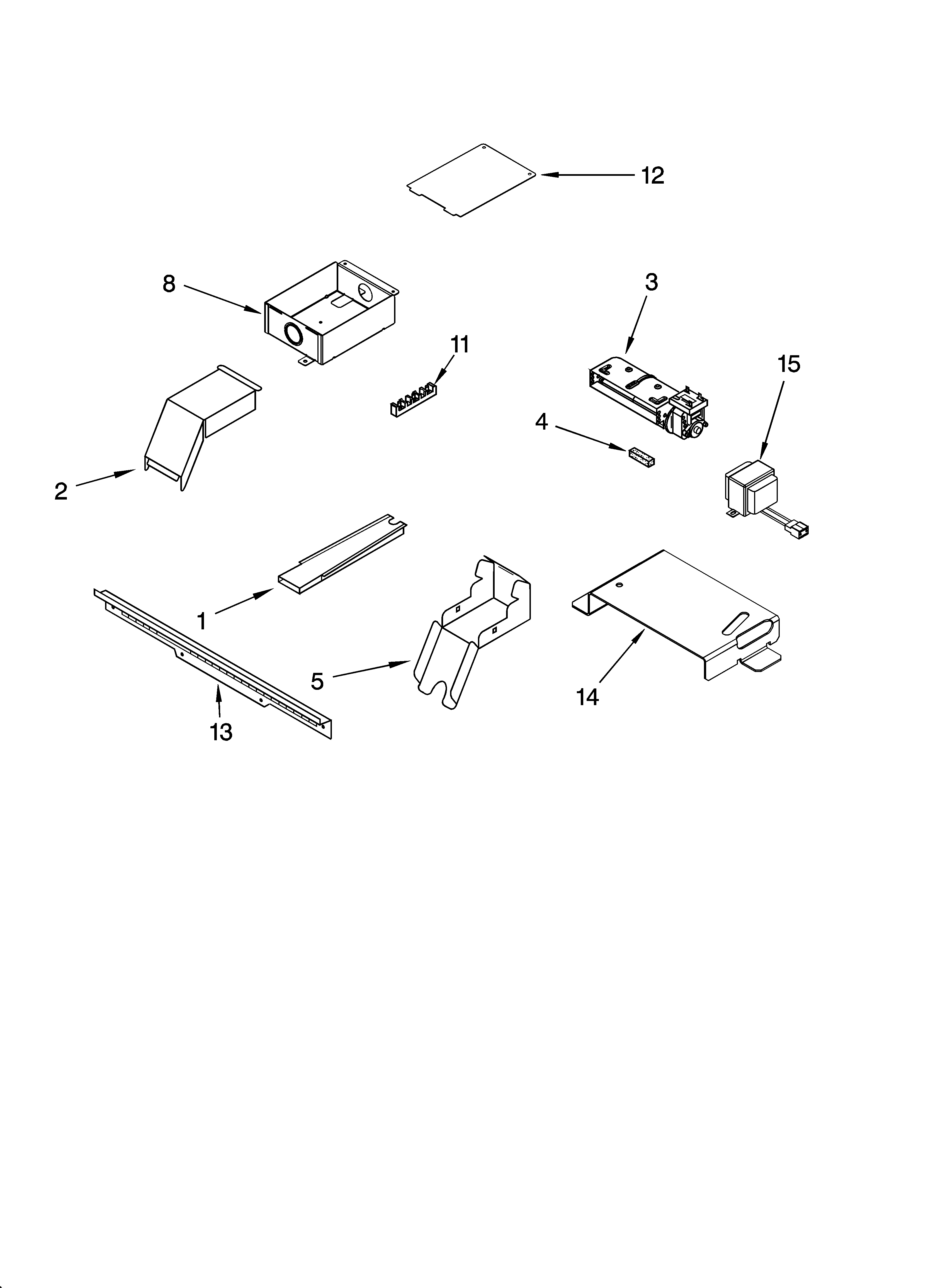 Top venting parts, optional parts (not included)