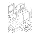 KitchenAid YKERA807PS01 door and drawer parts diagram