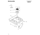 KitchenAid YKERI500HW2 cooktop parts diagram