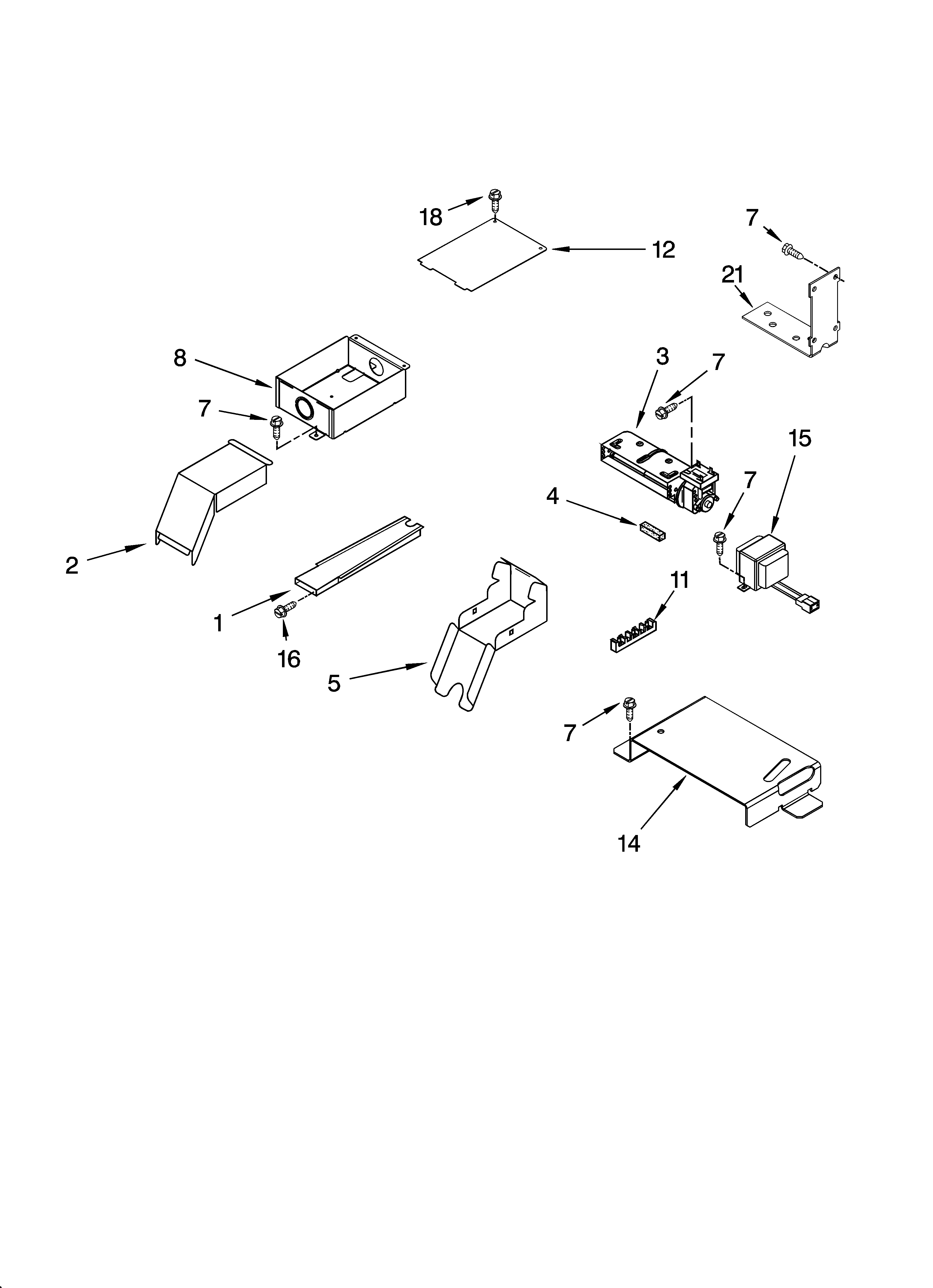 Top venting parts, optional parts