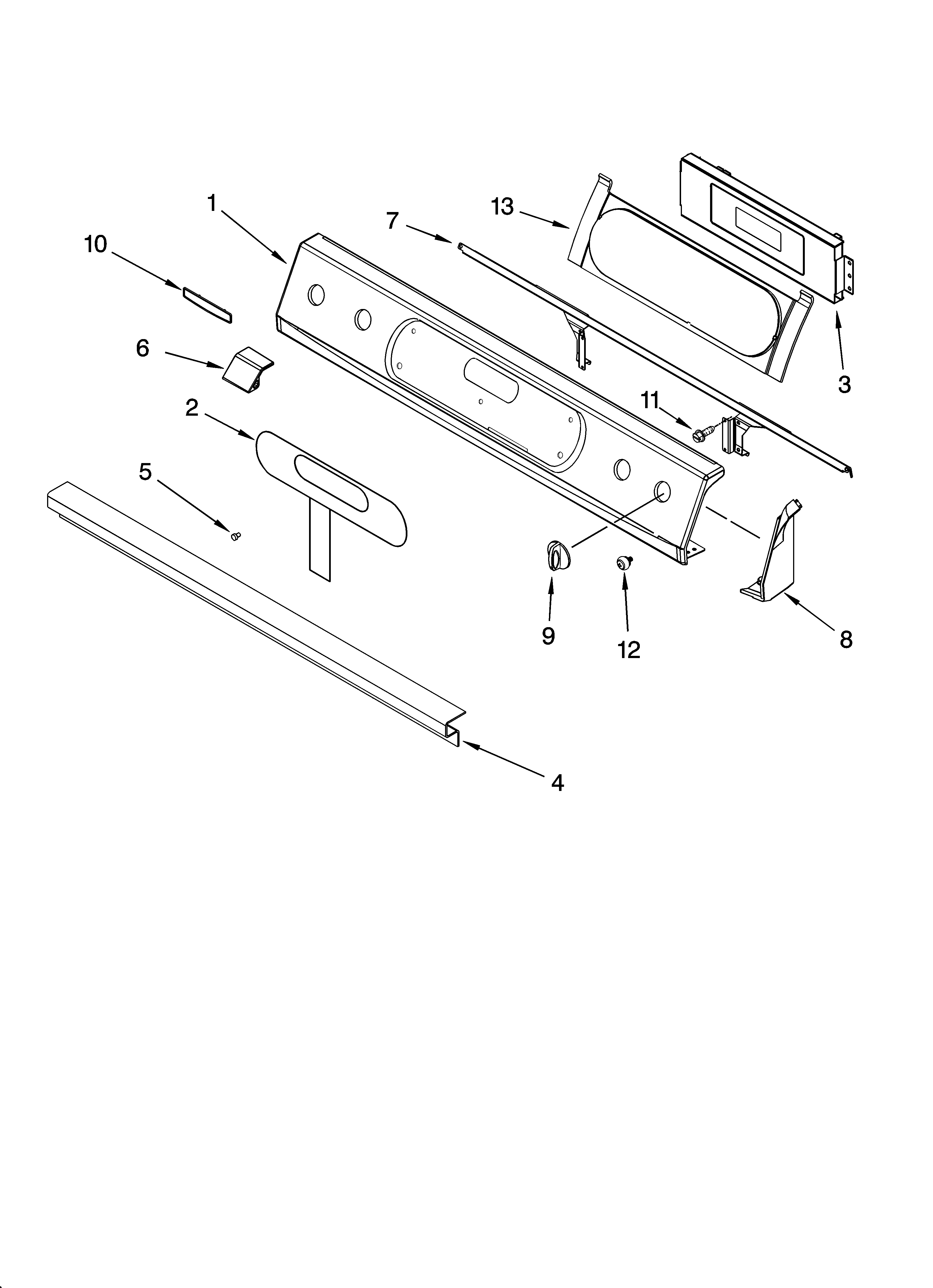 Control panel parts
