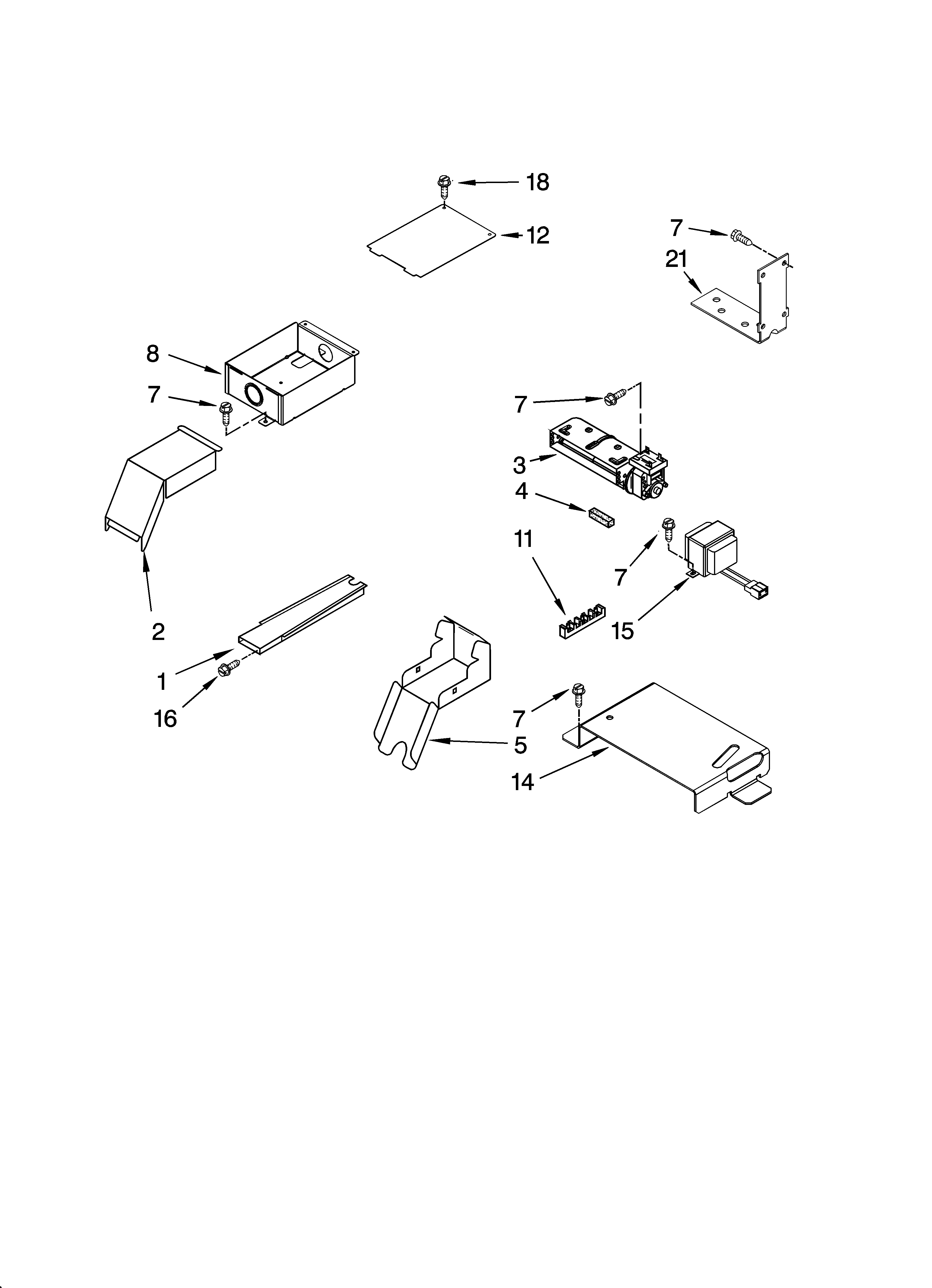 Top venting parts, optional parts