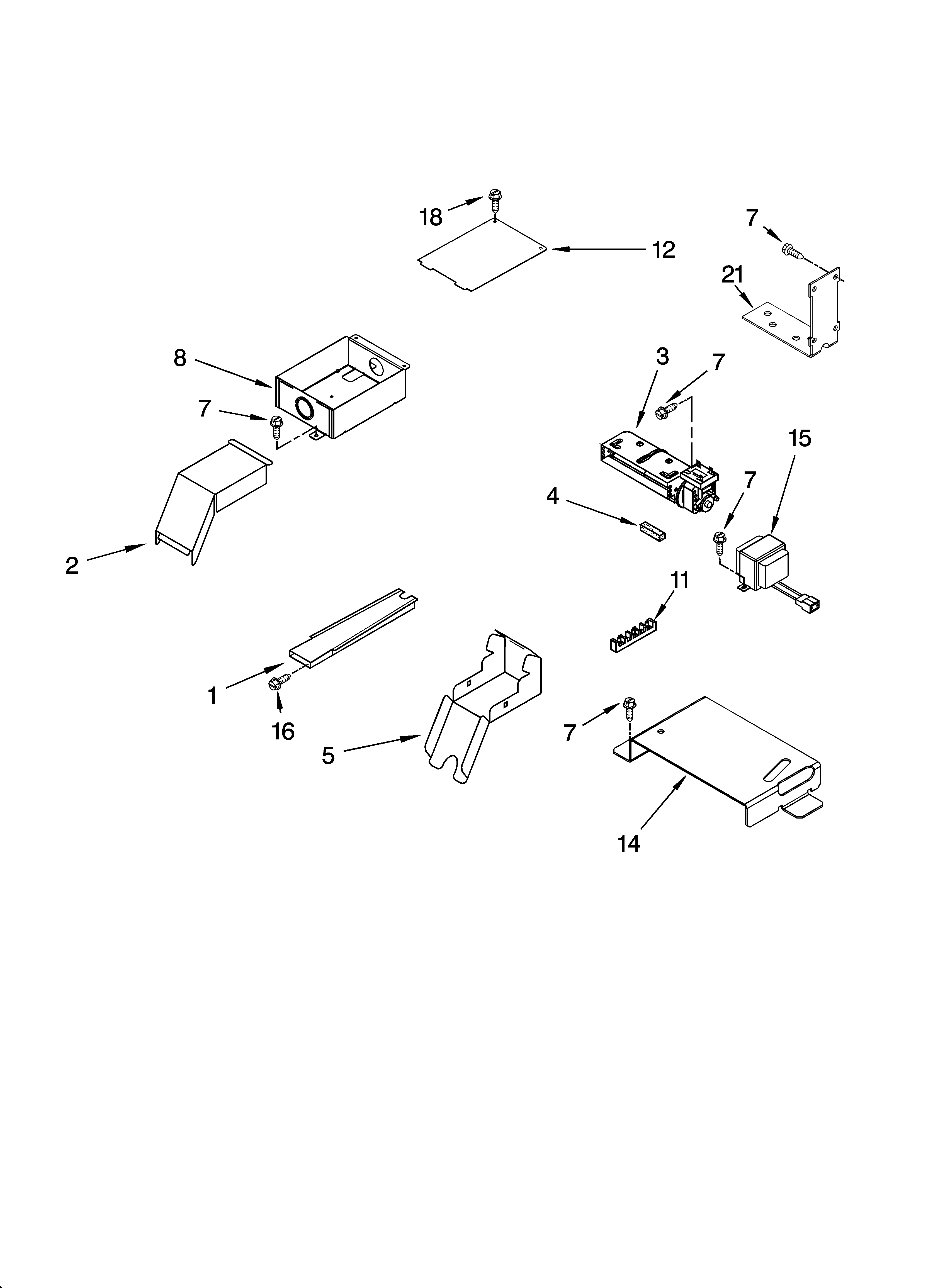Top venting parts, optional parts