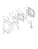Oven door parts