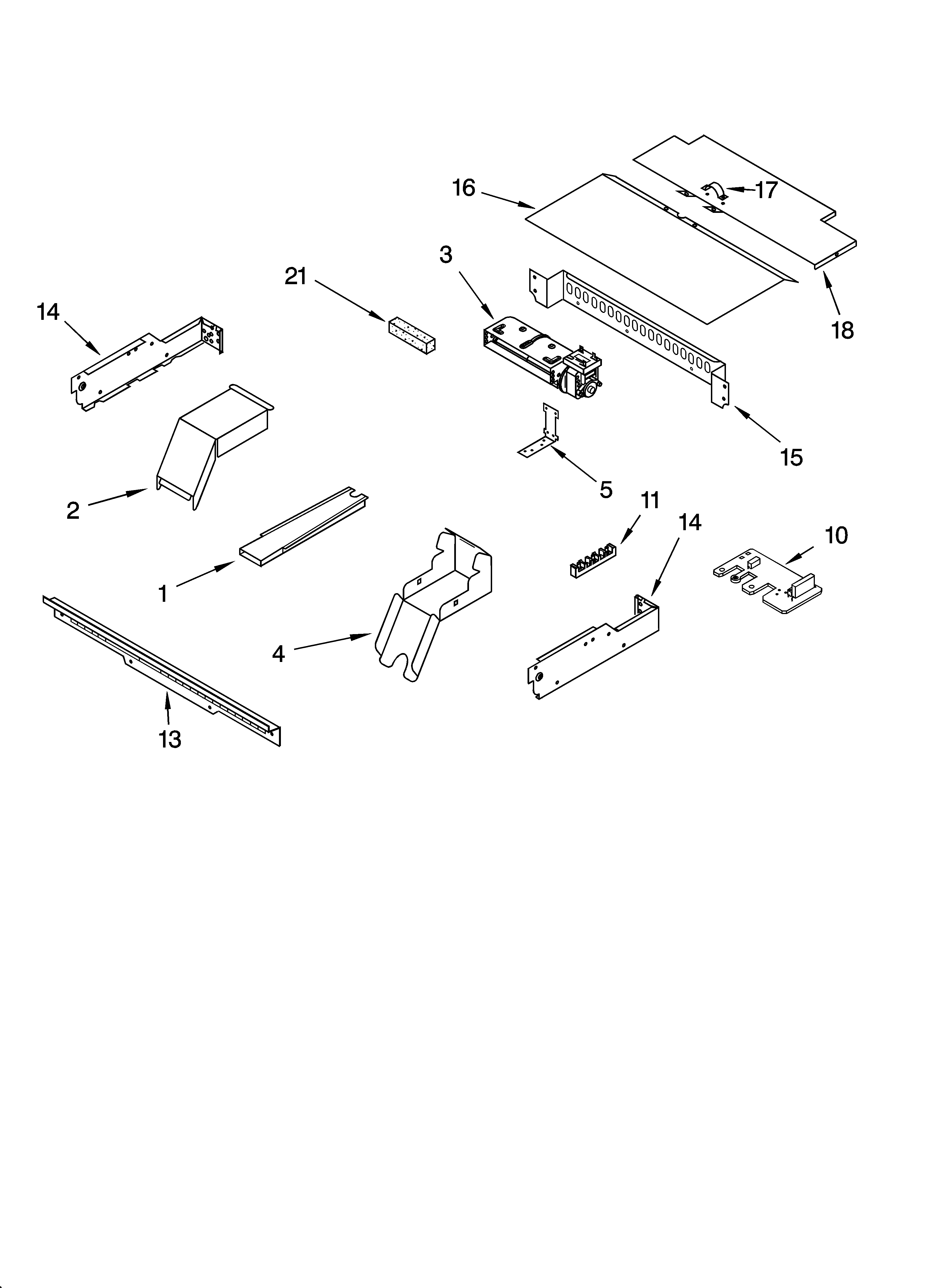 Top venting parts, optional parts