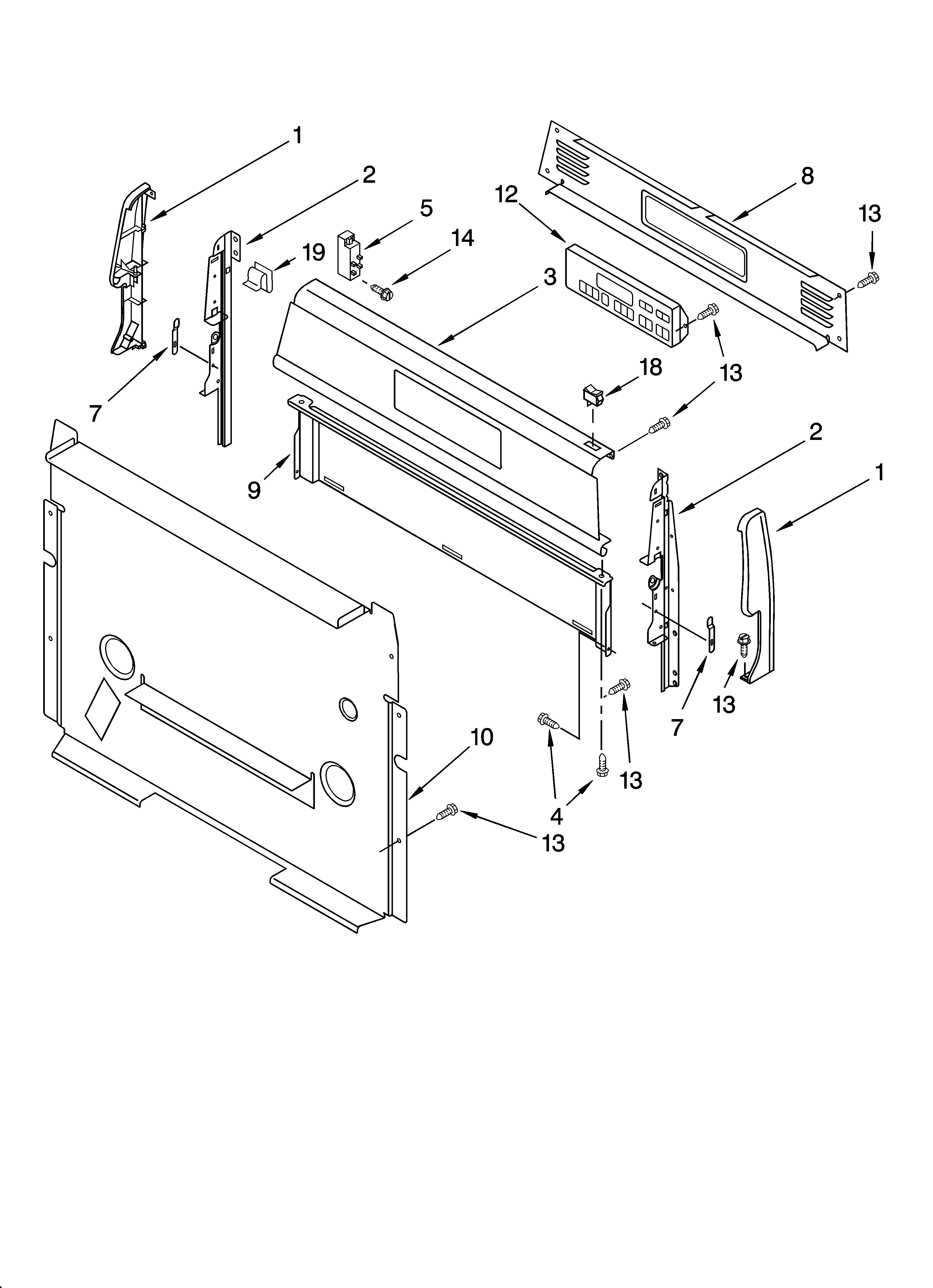 Control panel parts