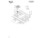 Whirlpool YSF377PEGQ7 cooktop parts diagram