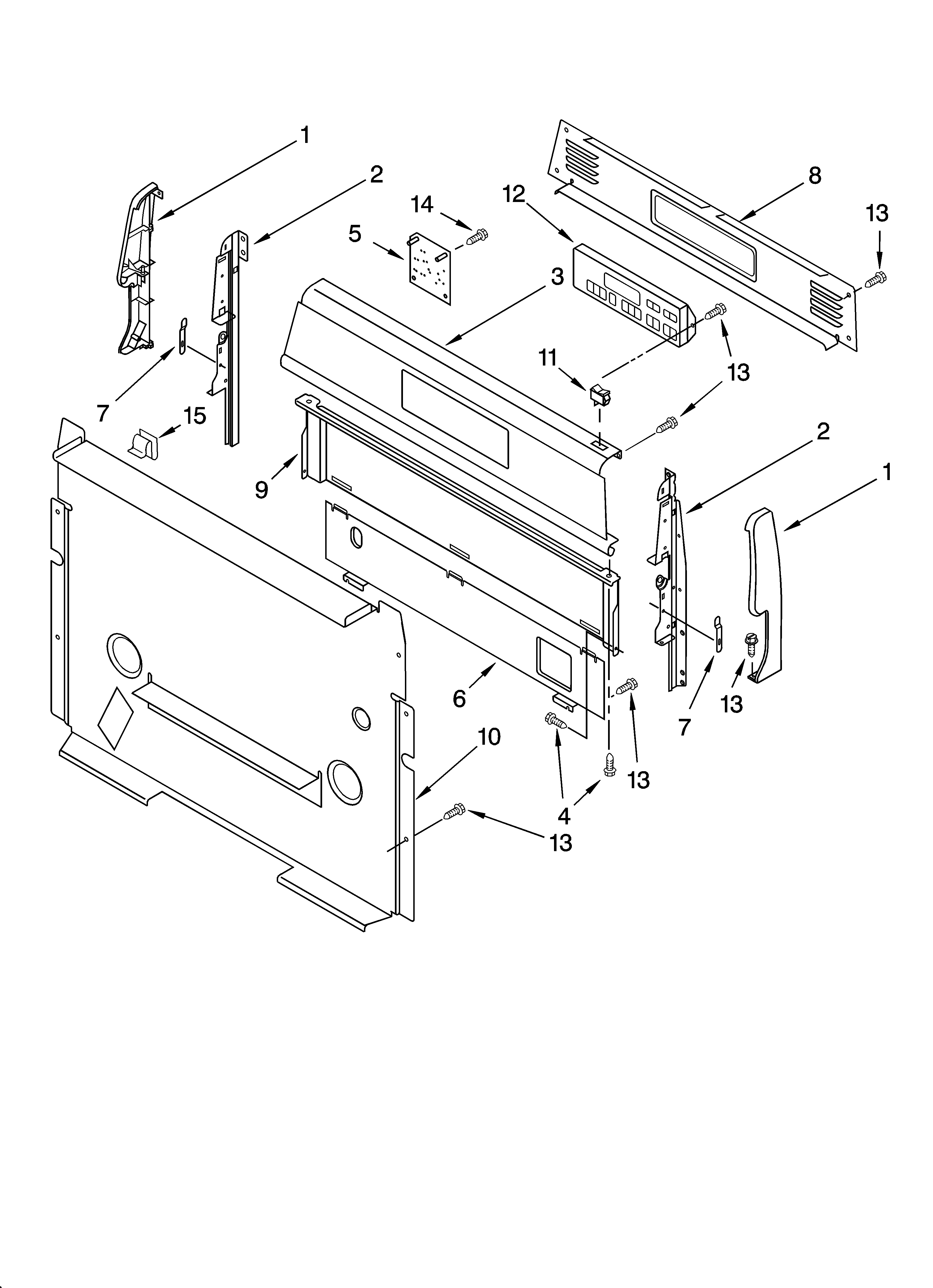 Control panel parts